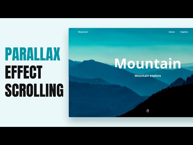 Parallax Scrolling Animation Using HTML CSS JAVASCRIPT (RellaxJS) | Mobile First