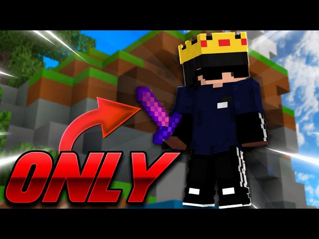 Can I Win With ONLY wooden sword and Leather Armor? 😱 | Minecraft BedWars Hindi