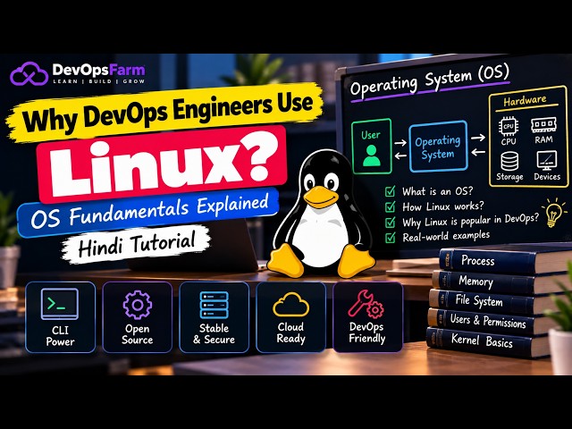 Day 1 - Linux Basics | DevOps Batch  2026 | Hindi | DevOpsFarm
