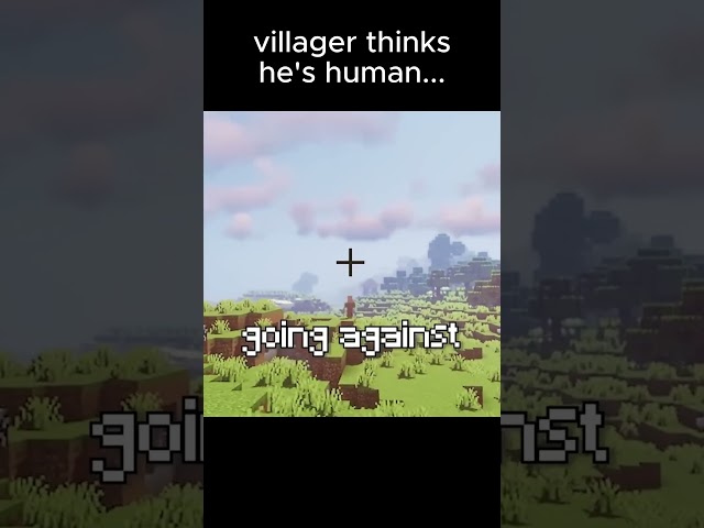 This Villager Thinks He's Human #minecraft