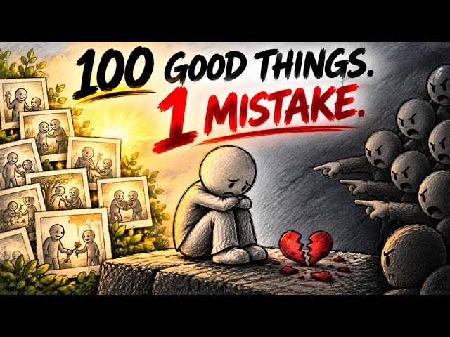 Why People Remember Your 1 Mistake, Not Your 100 Good Deeds : wisdom philosophy 