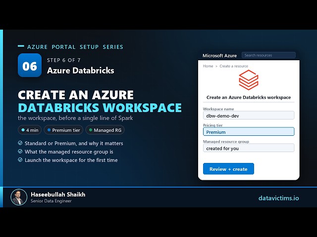How to Create an Azure Databricks Workspace