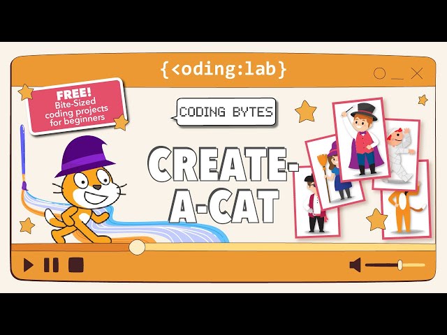 Create-A-Cat | Coding Bytes | Code on Scratch [BEGINNER)