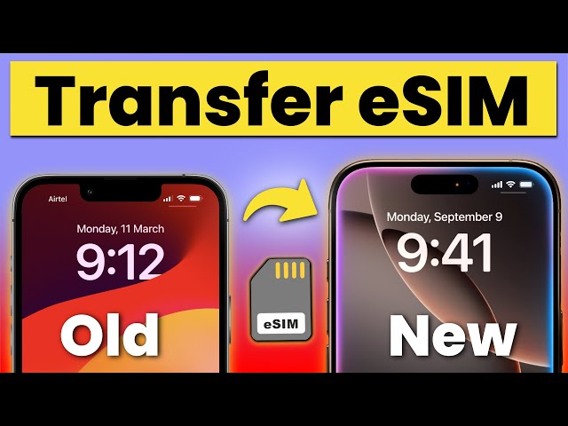 How to Transfer eSIM from Old iPhone to New iPhone? Transfer eSIM from One iPhone to Another (Easy)