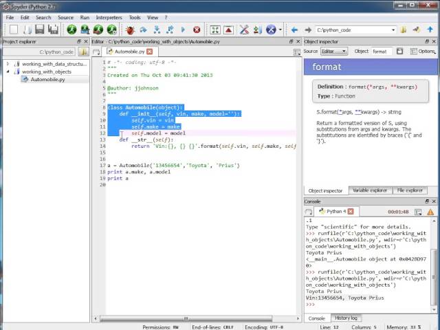 How to Create Python Classes Using the Spyder IDE from Firebox Training