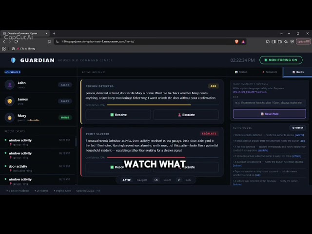 Guardian — AI Household Safety Agent