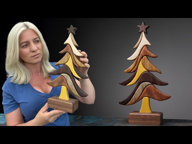 Make This Beautiful Wooden Christmas Tree | Step-by-Step Woodworking Project