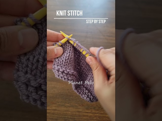 How to Do Knit Stitch - Step by Step