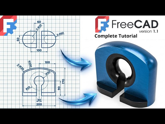 FreeCAD 1.1 Tutorial for Beginners #166