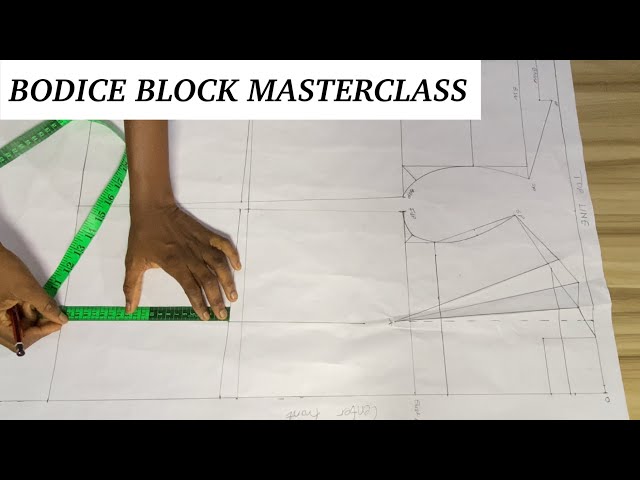How to Draft a Bodice Block | Advance Pattern Drafting