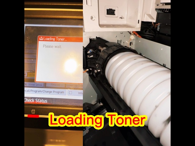 Why does the Ricoh MP5055 keep loading toner even after installing a new cartridge?