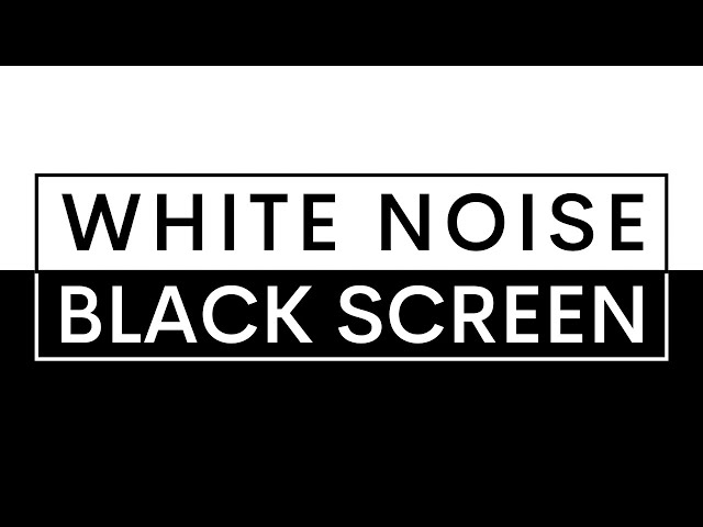 WHITE NOISE BLACK SCREEN #brownnoise #pinknoise
