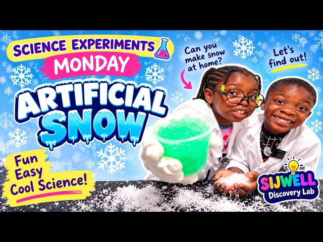 How to Make Artificial Snow at Home ❄️ | Easy Science Experiment