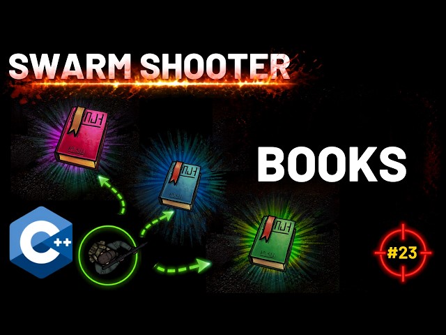 Adding Collectible Books  -  C++ Swarm Shooter with Raylib (no Engine) (#23)