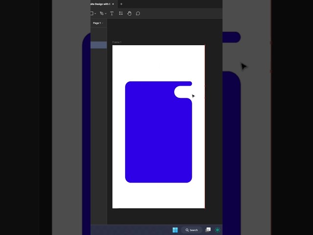 How to make curve shape using subtract #graphicdesignbangla #designer #design #figma #figmatutorial