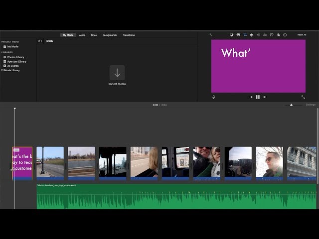 How to do the Typewriter Effect in iMovie