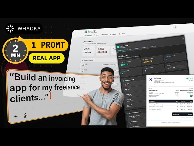 Whacka Built My Freelance Admin Workflow App in 2 Minutes #madewithwhacka #ai