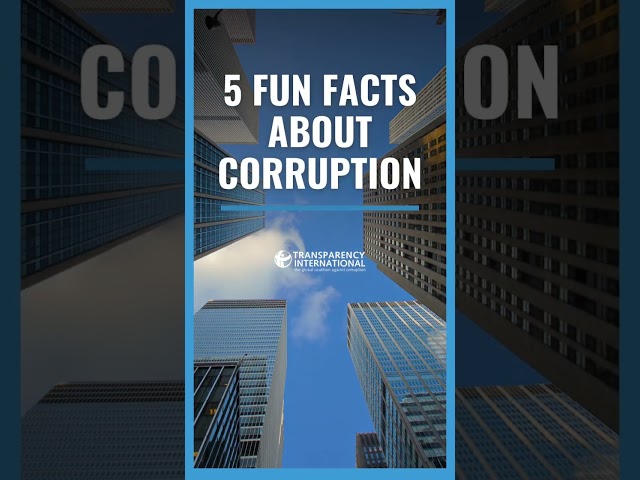 Corruption is not fun at all. Do not tolerate it 🙏 #transparencyinternational