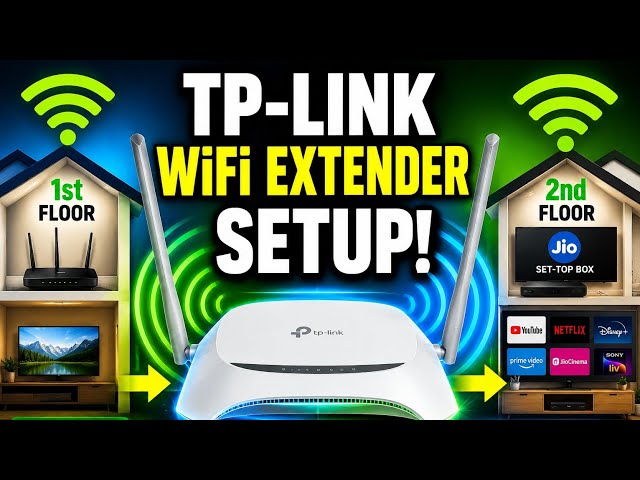 Home Network Setup with TP-Link WR850N | WiFi Extender | Firmware Upgrade | Jio Set-Top Box Wireless