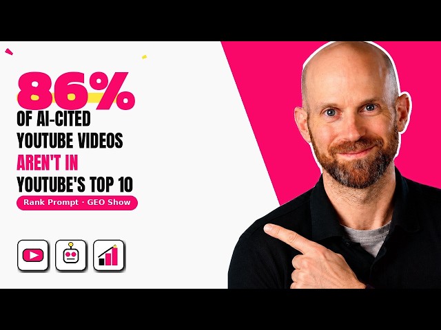 86% of AI-Cited YouTube Videos Aren't in YouTube's Top 10
