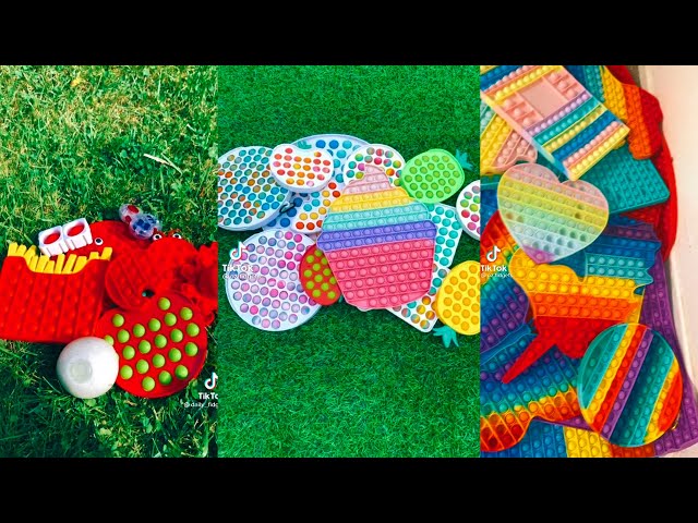 Rainbow Fidget Toys Heart Ice Cream Pop It TikTok Compilation 148