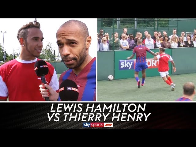 Lewis Hamilton vs Thierry Henry & Jamie Carragher | 5-A-Side Football Grudge Match!