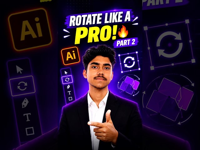 ROTATE TOOL – NEW TRICK! 🤯🔥 | Illustrator Part 2