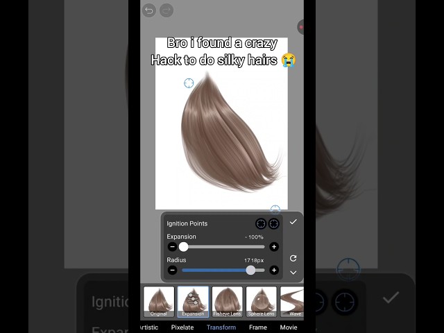 the silky hairs hack #ibispainttutorial #ibispaintx #tutorial