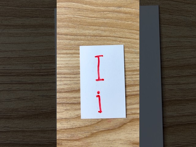 easy letter drawing I i