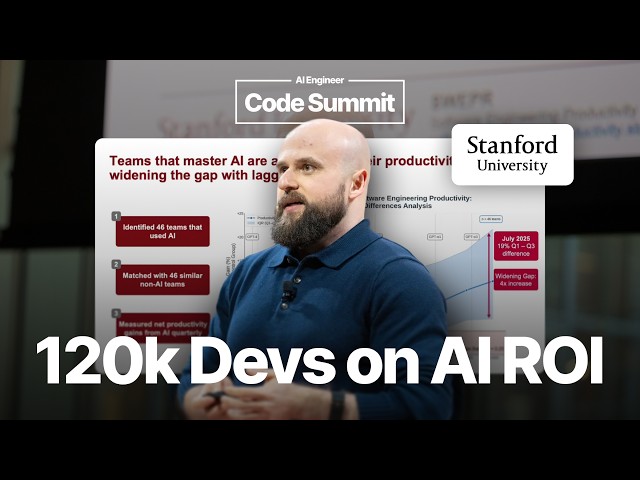 Can you prove AI ROI in Software Eng? (Stanford 120k Devs Study) – Yegor Denisov-Blanch, Stanford