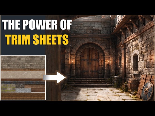 Why AAA Games Use Trim Sheets (And How They Actually Work)