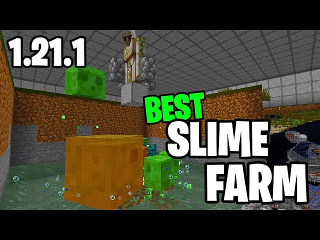 The ESSENTIAL SLIME Farm! Minecraft Java 1.21.1
