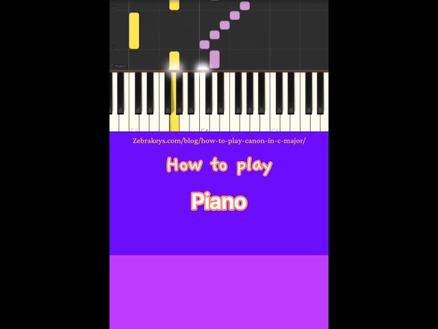 Classical Music: How to play "Canon In C"