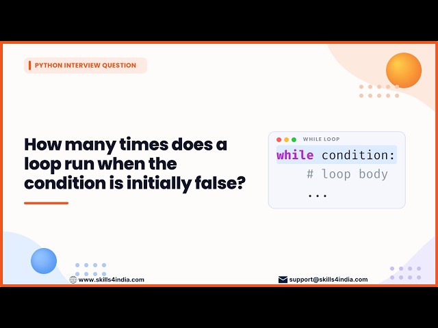 What If a Python while Condition Is Initially False? #python #pythoninterview