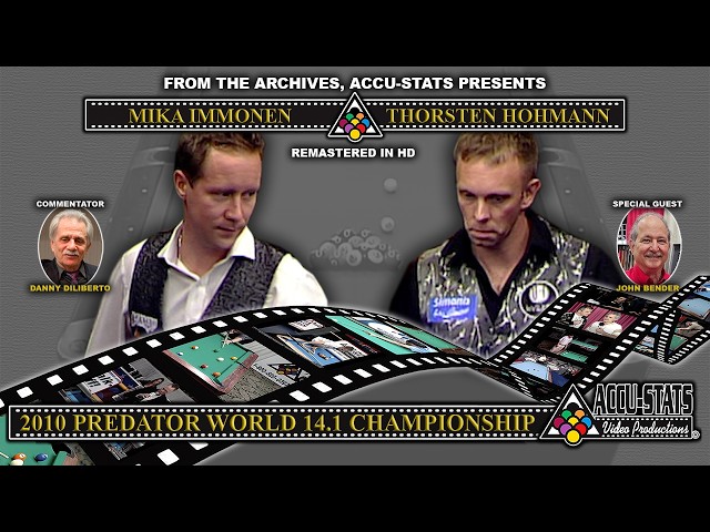 14.1 Straight Pool - THORSTEN HOHMANN vs MIKA IMMONEN - 2010 Predator World 14.1 Championship