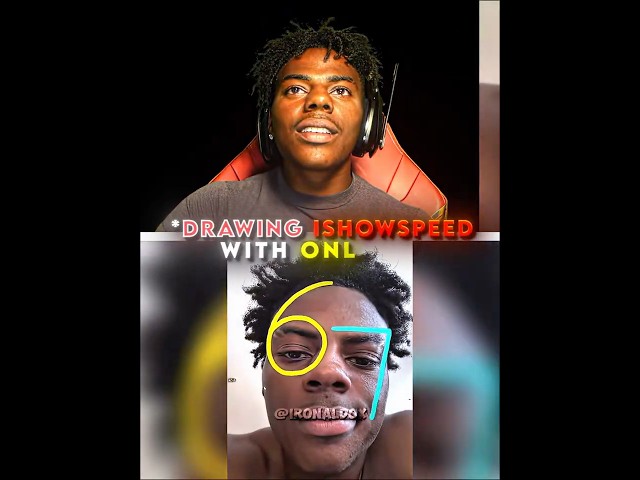 Speed Reacts To His 67 Face Drawing😭💀 #ishowspeed #speed #edit