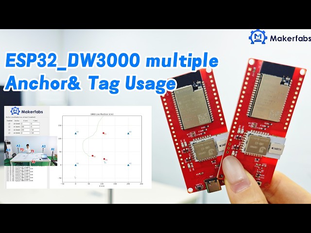 ESP32 + DW3000 Multi-Anchor Multi-Tag  Positioning Demo