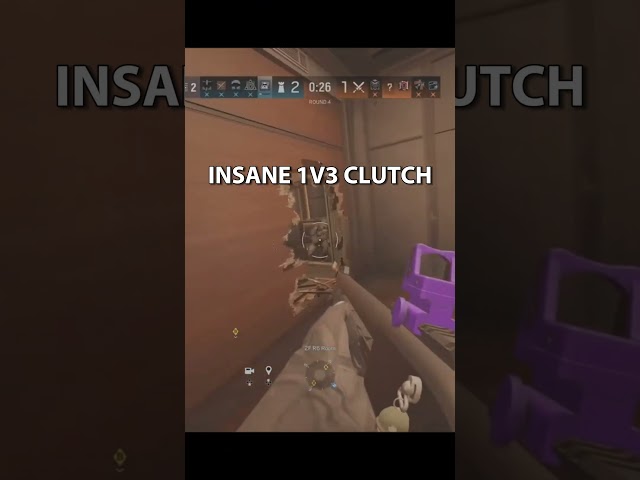 *INSANE* 1V3 Rainbow 6 Siege Clutch #shorts