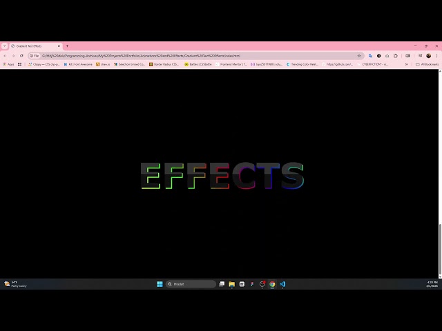 Project 09 - Text Effect | Code