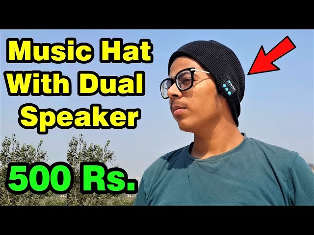 Music Hat With Dual Speaker | Unique Gadget