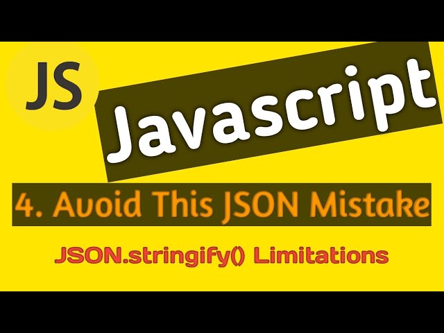 Limitation of Object Copy Using JSON.stringify()