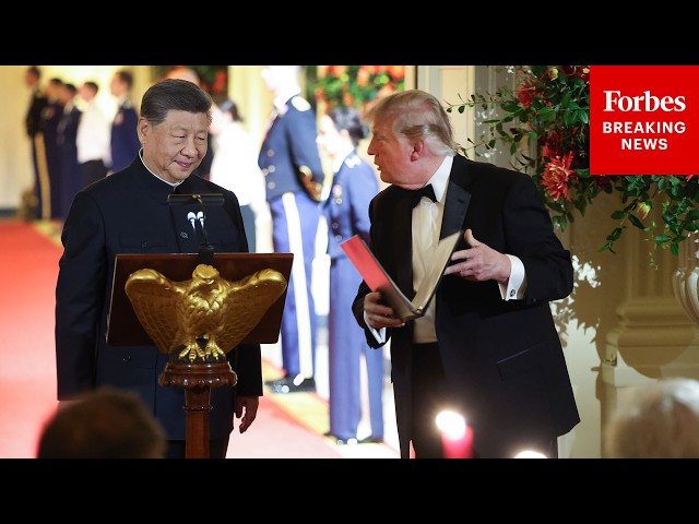 President Trump And Chinese President Xi Jinping Deliver Remarks At The State Dinner