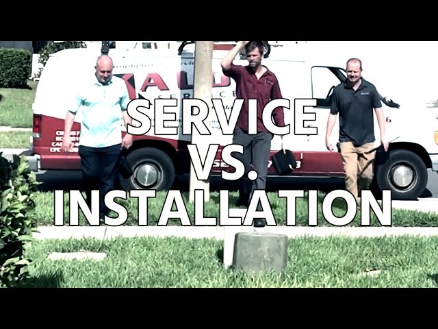 HVAC Service VS. Installation