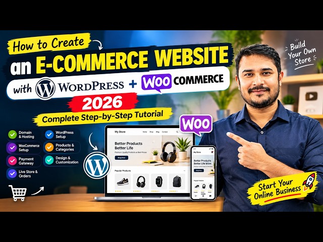 How to Create an E-Commerce Website with WordPress & WooCommerce 2026 Complete Step-by-Step Tutorial