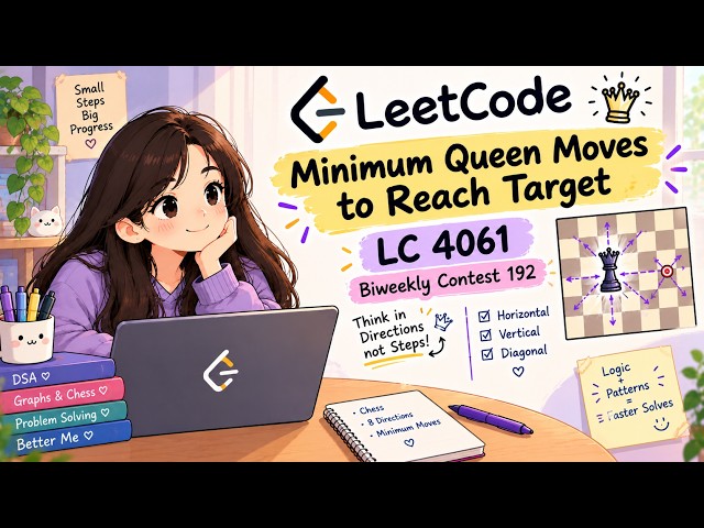 Can a Queen Reach the Target in Just 2 Moves? 👑 | LeetCode 4061|Biweekly Contest 192#leetcodecontest