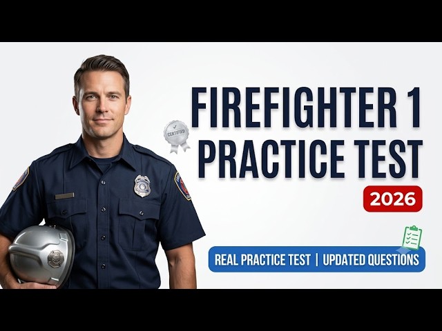 Pass The 2026 Firefighter 1 Certification Exam Fast - Full Practice Test & Prep Guide