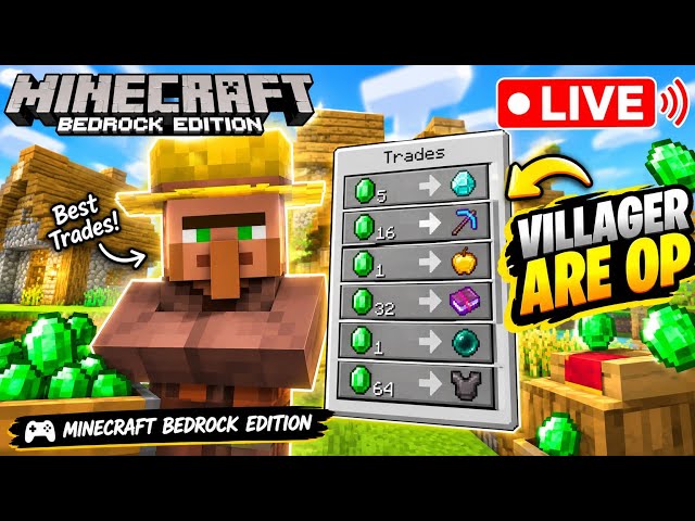 Minecraft crazy live streaming villager are op