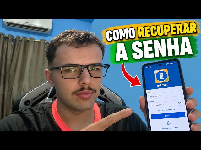 Como Recuperar Senha do E-TÍTULO pelo CELULAR! PASSO A PASSO