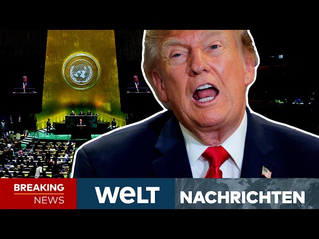 USA: Versteinerte Mienen, Getuschel im Saal! Trump schockt vor UN mit krassen Drohungen | LIVESTREAM