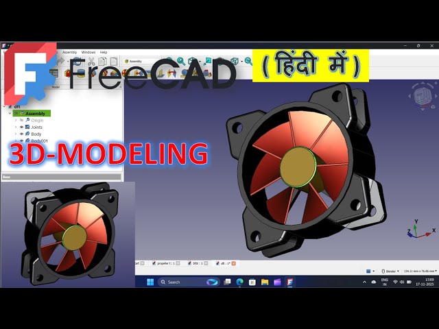FreeCAD tutorial in Hindi || CAD modeling | CAD tutorial